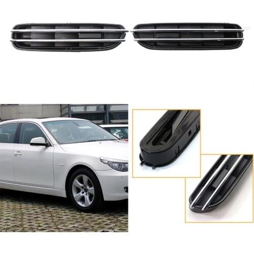 2Pcs Side Fender Air Flow Vent Grille Wear-resistant Easy Installation ABS Side Air Flow Vent Replacement for BMW 5 Series E39 E