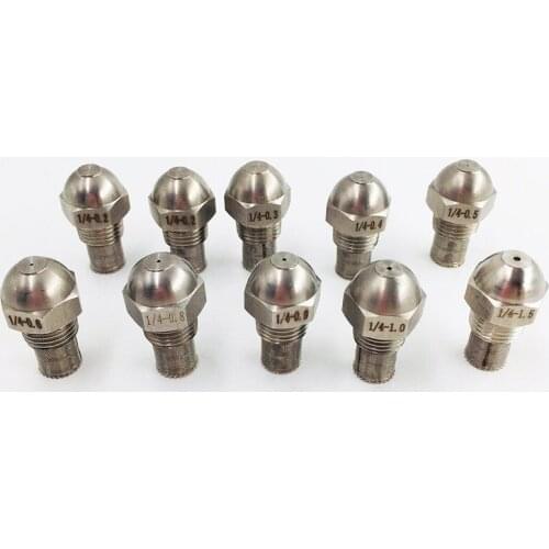 3Pieces/Lot) 1/4 BSPT 304 Stainless Steel Oil Atomizing Nozzle For Fuel Injection Fine Mist Spray Nozzle