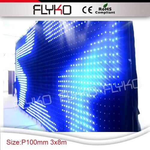 3M*8M P10 LED Video Curtain pattern,text to show,LED Video Curtain Screen,LED Backdrops for wedding,nightclub