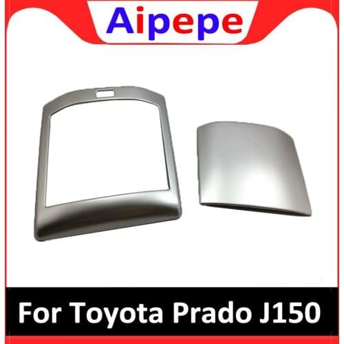Car-Styling Accessory For Toyota LAND CRUISER PRADO 150 FJ150 2018 Rear Seat Water Cup Panel Cover Frame Trim ABS Chrome Sticker