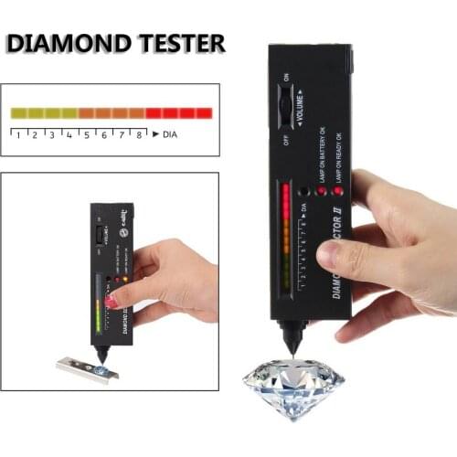 Diamond Gems Tester Pen Portable Gemstone Selector Tool LED Indicator Accurate Reliable Jewelry Test Tool