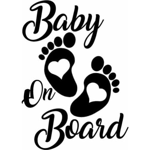 Car Styling Hobby Car Decal Baby on Board Car Stickers Waterproof Sunscreen Car Accessories Pvc 18cm X 13cm
