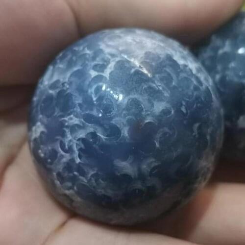 Blue whole body weathered horseshoe pattern antique agate large beads Pure natural gemstones rare Collection Nationality diy