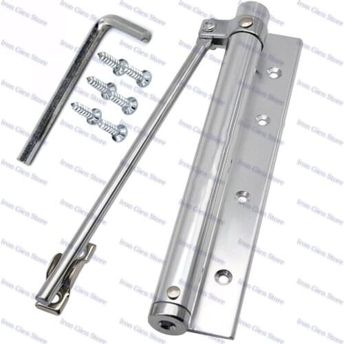 Stainless Steel Door Closer Self Closing Hinge Single Spring Adjustable Surface Mounted Automatic Closing Fire Rated Door 40KG