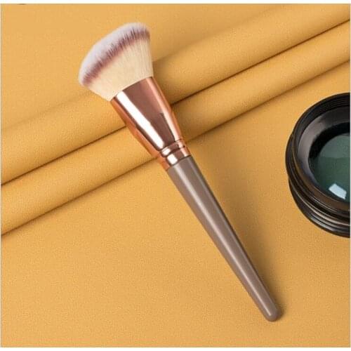 Makeup tools Large oblique head Sculpting brush plastic handle aluminum tube man-made fiber