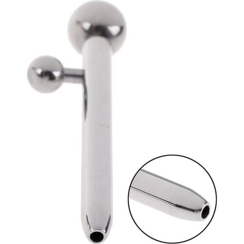Stainless Steel Urethral Dilators Catheter Penis Plug Hole Stretcher Cum Thru Penis Wand Attachable To Piercings Urethral Wand