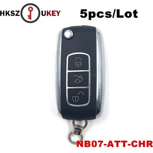 HKSZUKEY 5pcs/Lot KEYDIY NB07 KD900/KD900+/URG200 Key Programmer NB Series Remote Car Key NB07-ATT-36/46/CHR