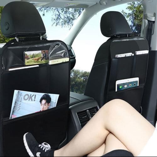 PU Leather Anti Kick Pad Waterproof Car Seat Back Cover Protector Auto Anti Scratch Mats for Child Pet Universal Storage Bags