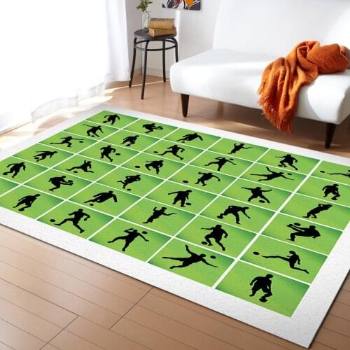 Ball Sports Football Grid Carpets for Bedroom Home Decor Carpets Kawaii Rugs and Carpets for Home Living Room Outdoor Rug