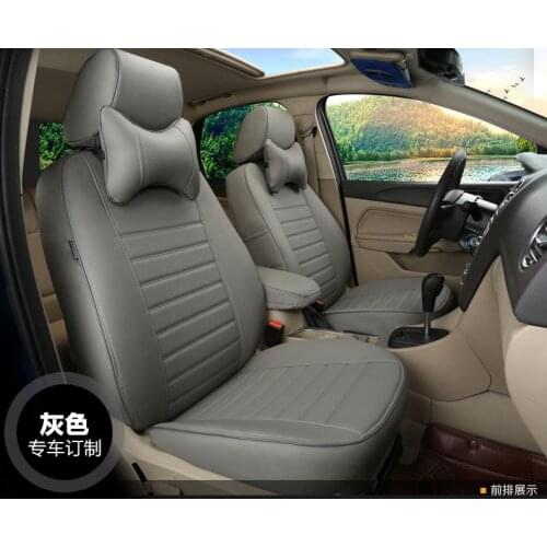 TO YOUR TASTE auto accessories custom luxury leather car seat cover for VW C-TREK scirocco R multivan Magotan Variant grey cream