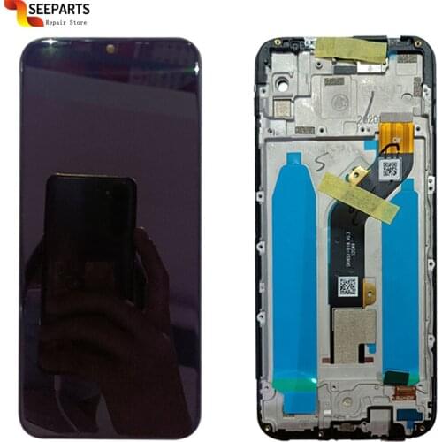 ORIGINAL 6.52" For TECNO Spark 6 Go KE5J Ke5k / SPARK GO 2020 KE5 LCD Display Screen Touch Sensor Digitizer Assembly With Frame
