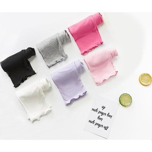 2020 Girls Autumn Leggings Girls Modal Leggings Candy Color Modal Childrens Cropped Pants