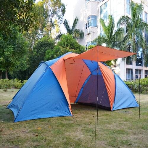 Camping Tent Family Camping Tents Outdoor Camping Double Layer Tent Hiking Waterproof For Camping Large Party Tent 5-8 Person