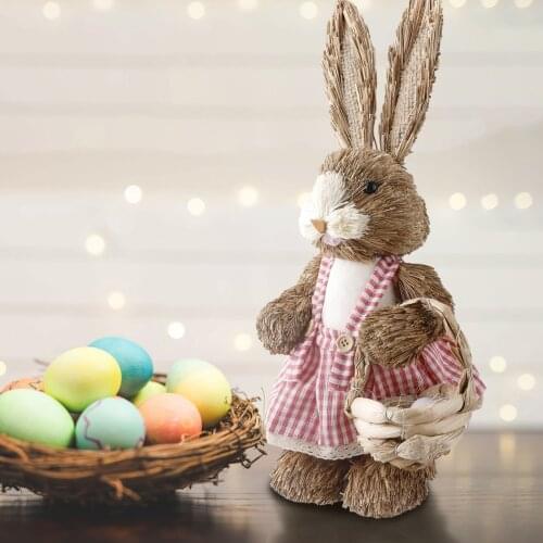 Easter Simulation Rabbit for Home Party Window Decorations Photography Props Ornament