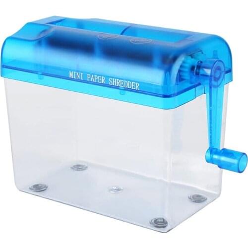 Portable Mini Shredder Manual Paper Documents Cutting Tool For Home Office Small Size And Beautiful Appearance Easy To Operate