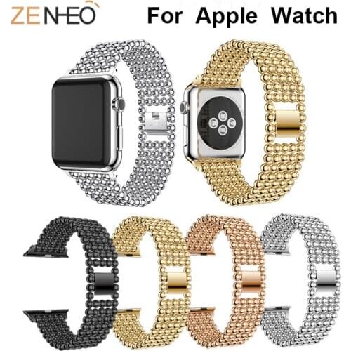 New bracelet Strap for Apple Watch Band Series 4/3/2/1 38mm 42mm 40mm 44mm Beaded strap for Apple Watch Bracelet Watch bands