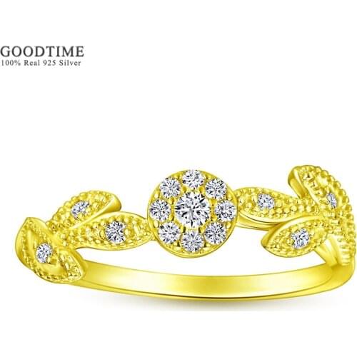 Luxury Women Ring Pure 925 Sterling Silver Flower Wedding Engagement Rose Ring Jewelry Accessories Anniversary Gift