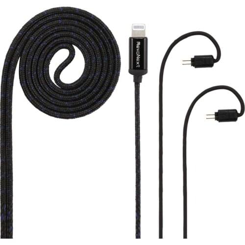 RevoNext Lightning Detachable Audio cable for QT2/QT2S/QT3/QT3S/QT5/RX8/RX8S Upgraded Cable 0.78mm 2-Pin Cable with MIC
