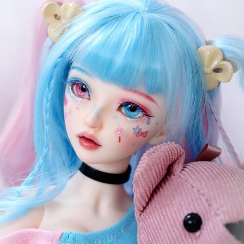 BJD Doll Miyn 1/4 Macaron Magic Ice Cream Girl 41cm Ball Jointed Doll minifee MSD Size Cute Baby Candy Make Up Fairy Doll