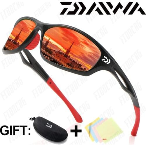 DAIWA 2021 Polarized Sunglasses Mens Driving Shades Male Sun Glasses Camping Hiking Fishing Classic Sun Glasses UV400 Eyewear