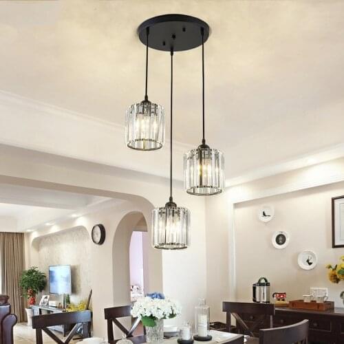 Modern Golden Crystal Europe LED Pendant Light Lighting for Living Dining Room Hallway Home Decoration Ceiling Lamps Chandelier