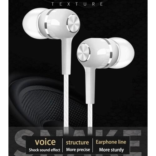 3.5mm Jack Sport Universal Wired Headset Earphone with Microphone Hands Free for Tablet PC Earbuds Headphone Phone Accessories