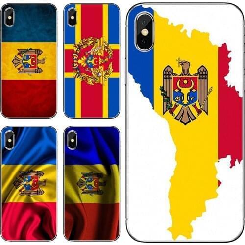 For Samsung Galaxy S7 S8 S9 S10E S20 FE Note 10 20 Edge Lite Plus Ultra Soft TPU Phone Case world-flying-Moldova-Flag-MD-Banner