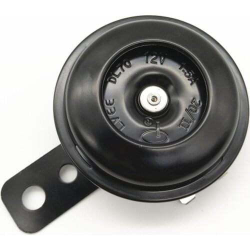 Universal Motorcycle Horn Black Alarm Loud 105db Speaker Electric 12V Alarm Horns Waterproof Trumpet For Scooter