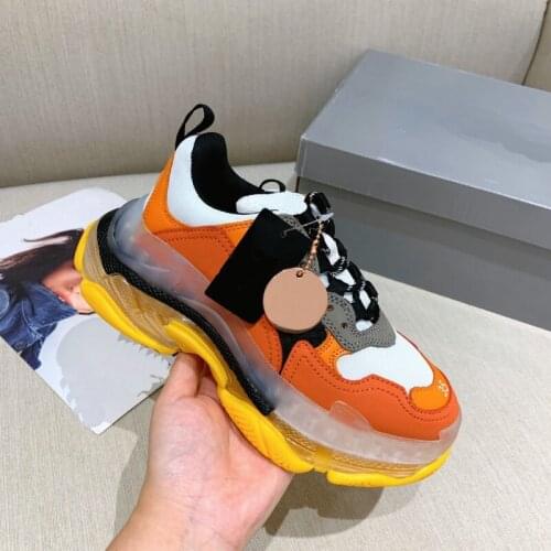 European Grand Prix Transparent zu he di Increased Dad Shoes Lovers Shoes Mesh Breathable Moisture Paragraph Youth Shoes