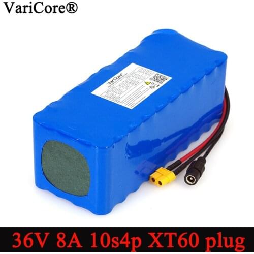 VariCore 36V 8Ah 10S4P 18650 Rechargeable battery pack modified Bicycles,electric vehicle 42v Balance car with BMS backup power