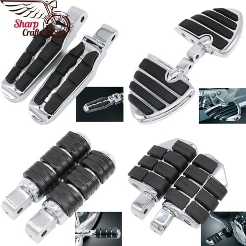 Motorcycle Rear Passenger Pedal Footpegs Footrests For Honda Shadow VT750 1100 Aero ACE Spirit Phantom VT1300 Sabre VTX1300 1800