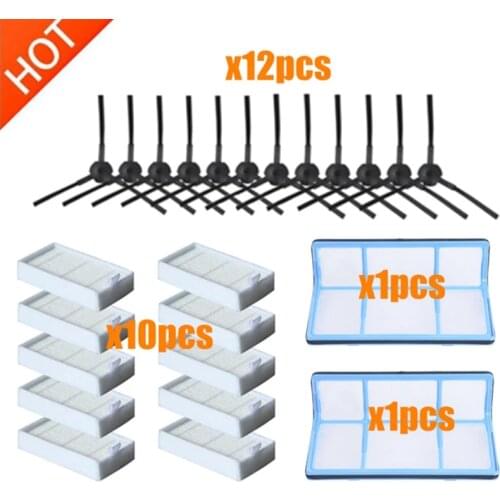 For ILIFE Vacuum Cleaner V5 V5s V3 V3s V5Pro V50 V55 X5 V5s Pro Parts Dust Filter Side Brush Efficient HEPA Filter Accessories