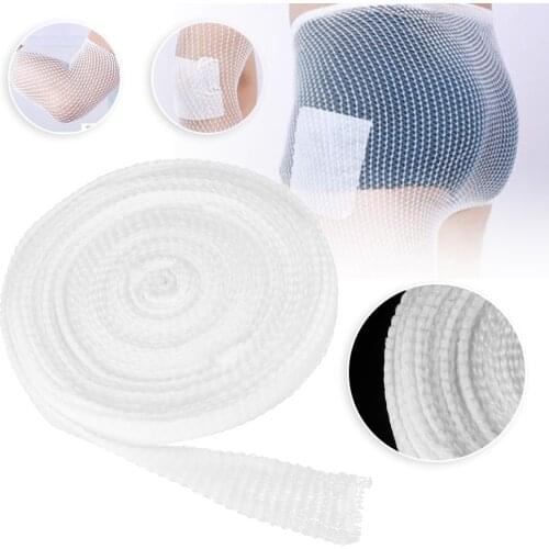 10M/Roll Elastic Net Wound Dressing Bandage Stretchable Medical Nursing Emergency Aid Gauze for Head Elbow Ankle Knee Injuries