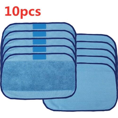 Microfiber 10-Pack Pro-Clean Mopping Cloths for Braava Floor Mopping Robot FOR irobot Braava Minit 4200 5200 5200C 380 380t