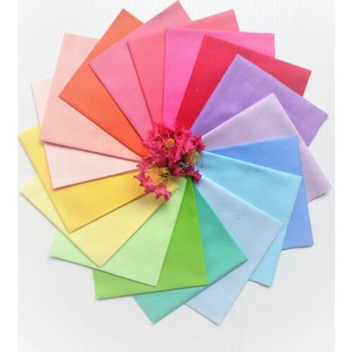 17pcs/Lot 20*20cm Colourfull Cotton 100% cotton fabric patchwork fabric Bundle tilda fabric for sewing Diy cloth