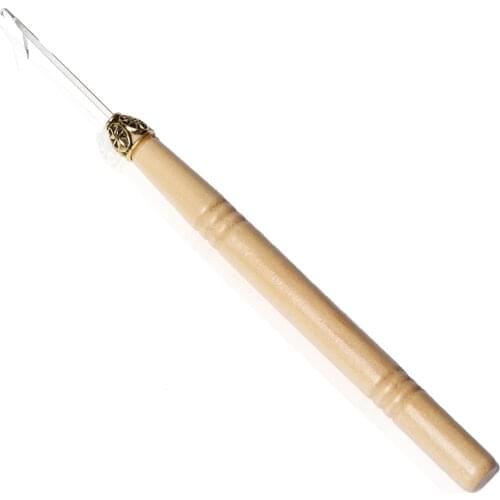 2pcs/set Weaving Latch Hook Needle Dreadlock Crochet Sew Wig Hair Needle For Micro Braids Tools Sewing Tools DIY Crafts 14.5cm