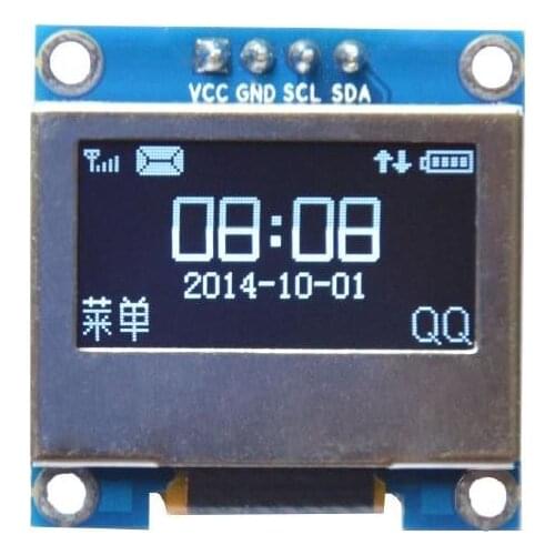 0.96 inch 4PIN White OLED Module SSD1306 Drive IC IIC Interface 3V-5V 128*64