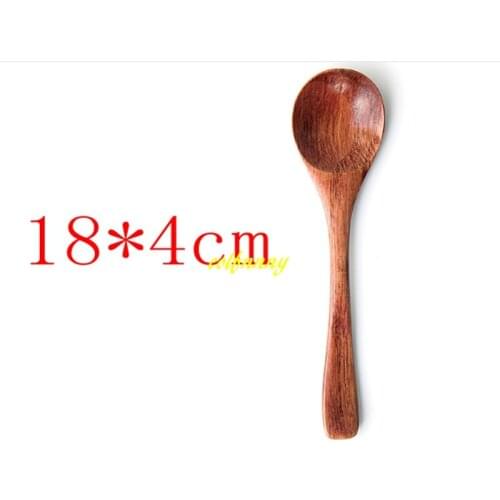 500pcs/lot 13.8*3.5cm 16*4cm 18x4cm Natual Wooden Spoon Tableware Dining Soup Tea Honey Coffee Spoon Kitchen Accessories