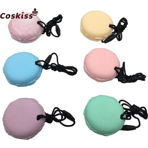 6pcs Silicone Beads SiliconeTeether Bread Materials Crafts Chew Materials Nursing Accessories Baby Pendant Beads