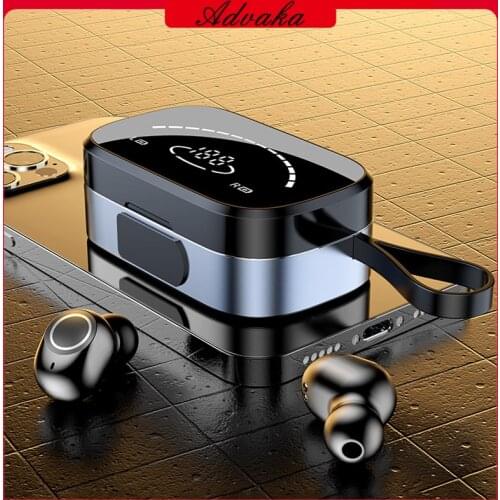 Advaka K2 BT 5.0 Earphones 3500mAh Charging Box Wireless Headphone High-end Mirror Waterproof Earbuds Headsets