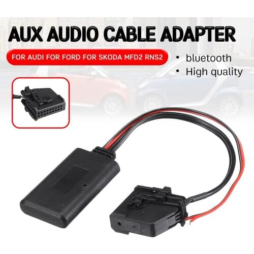 Bluetooth Adapter for Volkswagen for 18 Pin Head Unit Wireless Aux Module for Audi RNS2 MFD2 CD Host Aux Receiver Cable