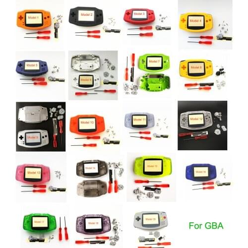 HISPEEDIDO 19 colors Housing Shell Pack for Nintendo Gameboy Advance console Case Cover Repair Part For GBA with Button pads