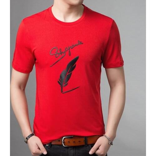 Summer Top Grade Short Sleeve T-Shirt Men Clothing 2021 New Fashion Brand T Shirts for Men Pattern O Neck Trends Streetwear Tops