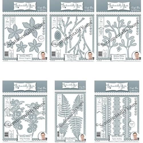 Beautiful Leaves Branch Flowers New Metal Cutting Dies Stencil Craft Die Cut Mould Decor Template for Scrapbooking Design Model