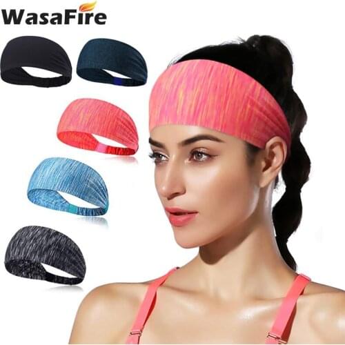 Women/Men Elastic Yoga Headband Sport Sweatband Running Sport Hair Band Turban Outdoor Gym Sweatband Sport Bandage
