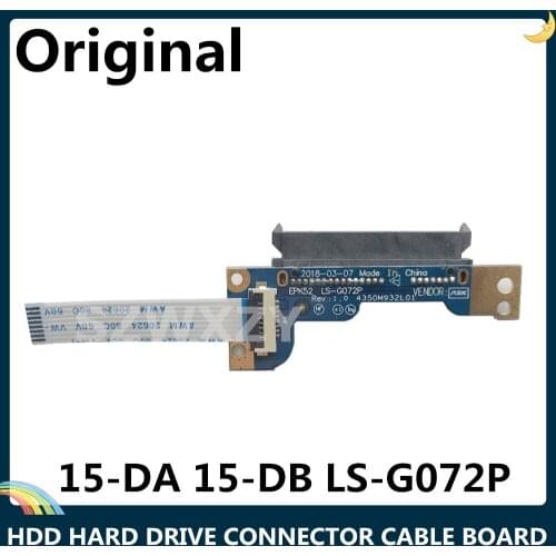 LSC NEW Original FOR HP 15-DA 15-DB HDD HARD DRIVE CONNECTOR CABLE BOARD LS-G072P 435OM932L01