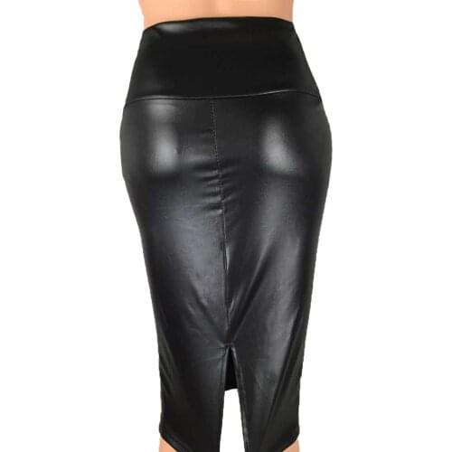 Faux leather high waist bag hip skirt red,black,brown,blue,S,M,L,XL,2XL,3XL 27.9