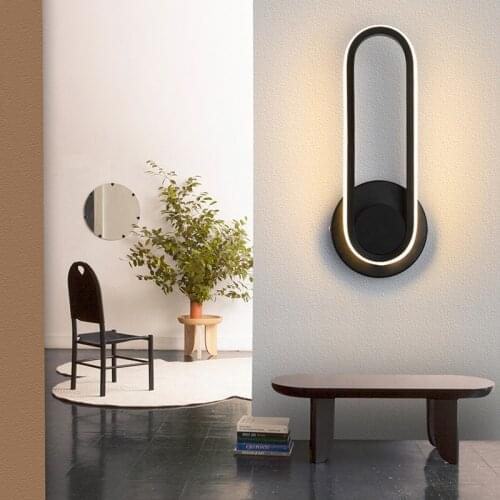 Room Decoration Wall lamp Nordic Minimalist Aluminum 330° Rotatable Dimmable Angle Creative Balcony Bedroom Staircase Corridor A