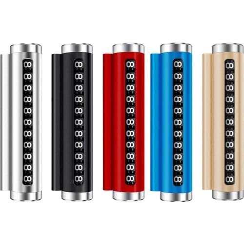 Parking Number Plate for Temporary Metal Stop Sign Car Styling Decorations Auto Interior Accessories Travelling