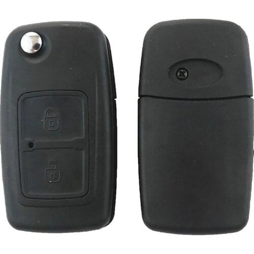 OkeyTech 2 Buttons For Chery A5 Fulwin Tiggo E5 A1 EASTER Car Key Case Remote Key Shell Fob Blank Key Folding Flip Uncut Blade